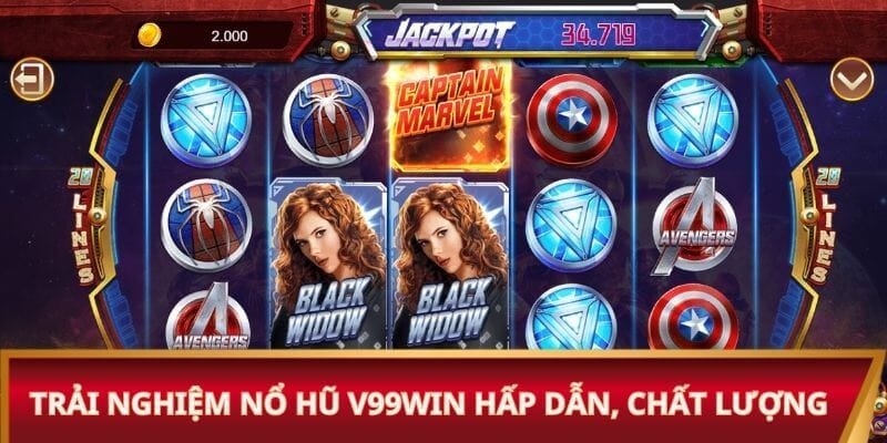 Trải nghiệm nổ hũ V99win hấp dẫn, chất lượng